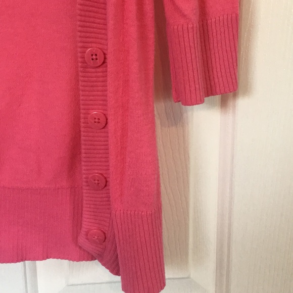 Pink Button Up Cardigan - Picture 3 of 5